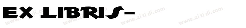 EX LIBRIS字体转换